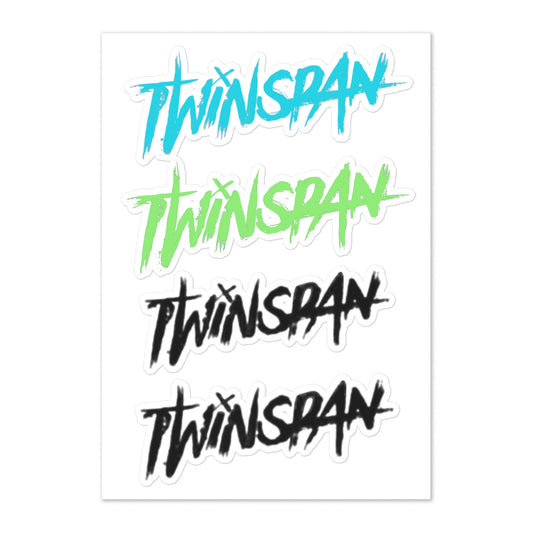 Twinspan Logo Stickers