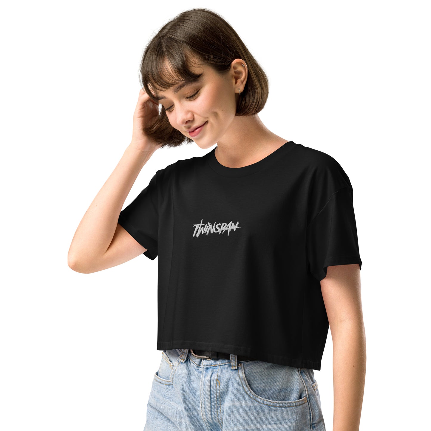 Twinspan Women’s Embroidered Crop Top